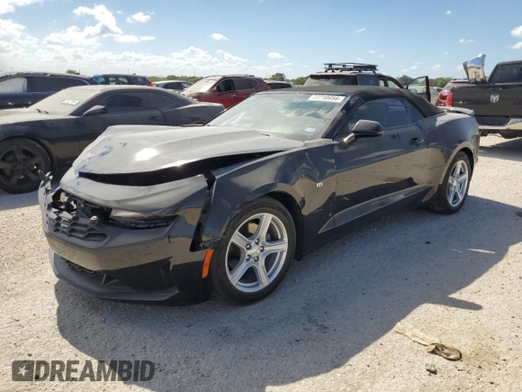 2019 Chevrolet Camaro 1LT with VIN 1G1FB3DX9K0142985, listed as a Copart auction lot 77710454 with 72,767 mi miles and Clean Title. Bid and sale history available at carsss.com. Image 1.