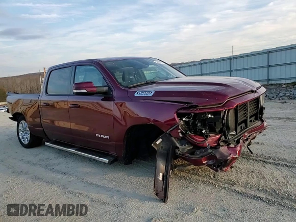 2022 Ram 1500 Big Horn with VIN 1C6SRFMT3NN265986, listed as a Copart auction lot 83177674 with 27,077 mi miles and Salvage title. Bid and sale history available at DreamBid. Image 10.