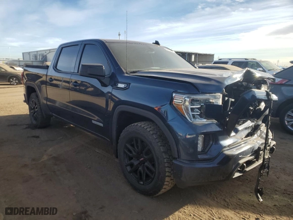 2021 GMC Sierra 1500 Elevation with VIN 3GTU9CET2MG458488, listed as a Copart auction lot 84654464 with 50,415 mi miles and Salvage Title. Bid and sale history available at carsss.com. Image 4.