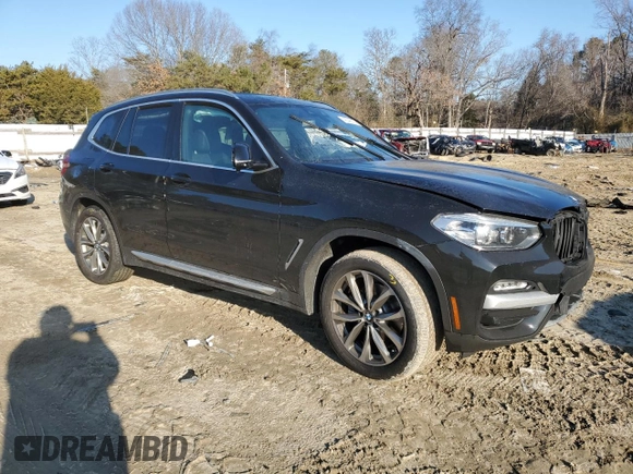 2019 BMW X3 xDrive30i with VIN 5UXTR9C54KLP89901, listed as a Copart auction lot 42340375 with 0 mi miles and Salvage Title. Bid and sale history available at carsss.com. Image 4.