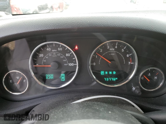 2018 Jeep Wrangler Unlimited Sport with VIN 1C4BJWDG5JL875249, listed as a Copart auction lot 53929595 with 73,776 mi miles and Salvage Title. Bid and sale history available at DreamBid. Image 9.