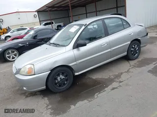 2005 Kia Rio with VIN KNADC125556380753, listed as a IAAI auction lot 41794121 with 139759 miles. Bid and sale history available at carsss.com. Image 17.