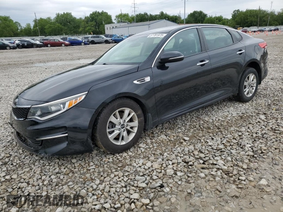 2017 Kia Optima LX with VIN 5XXGT4L35HG123502, listed as a Copart auction lot 57781975 with 103,300 mi miles and Salvage title. Bid and sale history available at DreamBid. Image 1.