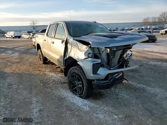 2024 Chevrolet Silverado 1500 LT Trail Boss with VIN 3GCUDFELXRG191575, listed as a Copart auction lot 44247655 with 14,220 mi miles and Non Repairable. Bid and sale history available at carsss.com. Image 10.