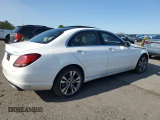 2021 Mercedes-Benz C 300 with VIN W1KWF8EB4MR637322, listed as a Copart auction lot 59097045 with 55,393 mi miles and Salvage title. Bid and sale history available at DreamBid. Image 3.