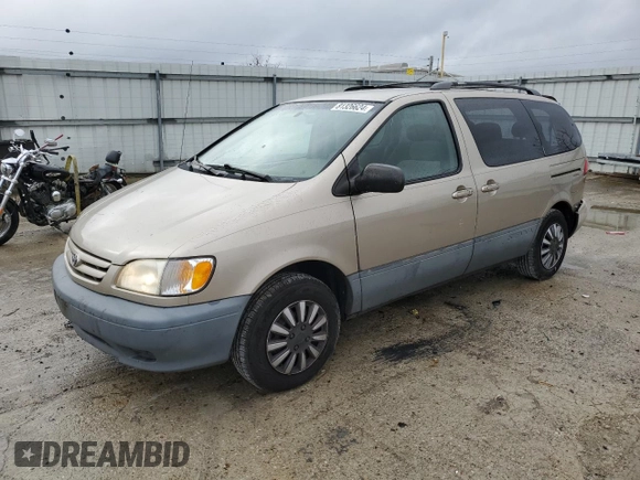 2003 Toyota Sienna CE with VIN 4T3ZF19C33U537521, listed as a Copart auction lot 81326624 with 241,591 mi miles and Salvage Title. Bid and sale history available at carsss.com. Image 1.