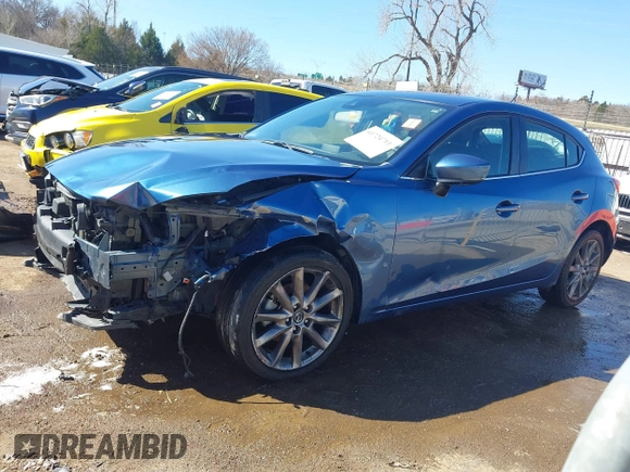 2018 Mazda 3 Touring with VIN 3MZBN1L36JM247119, listed as a IAAI auction lot 41724711 with 45,343 mi miles. Bid and sale history available at carsss.com. Image 15.
