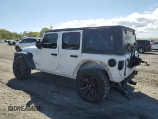 2018 Jeep Wrangler Unlimited Sport S with VIN 1C4HJXDN4JW240844, listed as a Copart auction lot 55578405 with 70,369 mi miles and Salvage title. Bid and sale history available at DreamBid. Image 2.