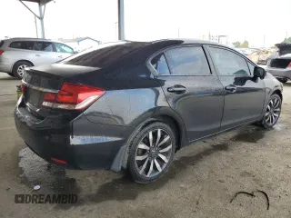 2014 Honda Civic EX-L with VIN 19XFB2F9XEE225725, listed as a Copart auction lot 52593905 with 140,534 mi miles and Salvage Title. Bid and sale history available at DreamBid. Image 3.