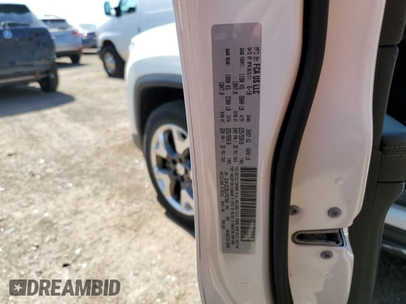 2018 Jeep Compass Limited with VIN 3C4NJDCB8JT457960, listed as a Copart auction lot 61645855 with 43,345 mi miles and Salvage title. Bid and sale history available at DreamBid. Image 12.