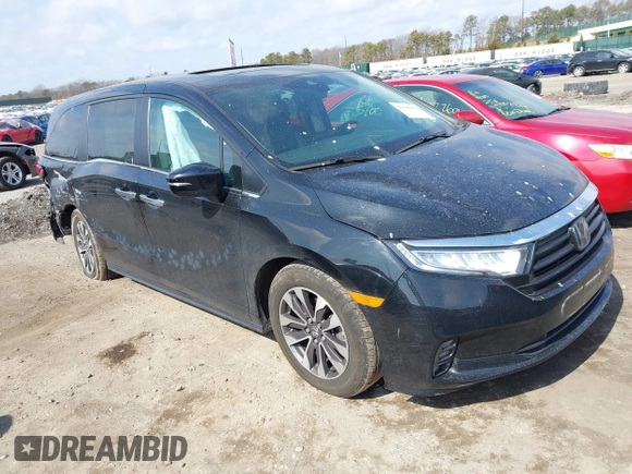 2023 Honda Odyssey EX-L with VIN 5FNRL6H67PB029548, listed as a IAAI auction lot 41699039 with 47,147 mi miles. Bid and sale history available at carsss.com. Image 1.