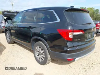 2021 Honda Pilot EX-L with VIN 5FNYF6H57MB064595, listed as a IAAI auction lot 41942327 with 46,150 mi miles and . Bid and sale history available at DreamBid. Image 3.
