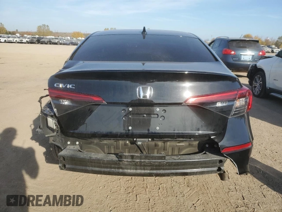 2024 Honda Civic Sedan EX with VIN 2HGFE2F36RH108528, listed as a Copart auction lot 76611464 with 41,501 mi miles and Salvage Title. Bid and sale history available at carsss.com. Image 6.