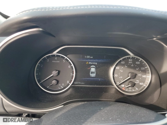 2020 Nissan Maxima SL with VIN 1N4AA6DV5LC376468, listed as a Copart auction lot 45431325 with 56,074 mi miles and Salvage Title. Bid and sale history available at carsss.com. Image 9.