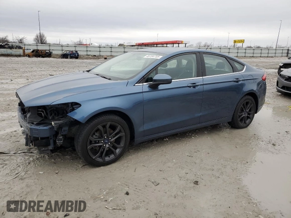 2018 Ford Fusion SE with VIN 3FA6P0T97JR249404, listed as a Copart auction lot 46704705 with 119,494 mi miles and Salvage Title. Bid and sale history available at carsss.com. Image 1.