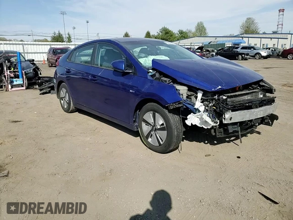 2019 Hyundai Ioniq Blue with VIN KMHC65LC0KU134755, listed as a Copart auction lot 53898845 with 86,930 mi miles and Salvage Title. Bid and sale history available at DreamBid. Image 14.