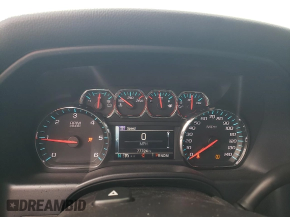 2016 Chevrolet Silverado 1500 LT with VIN 1GCUKREC7GF168602, listed as a Copart auction lot 45190595 with 77,724 mi miles and Salvage Title. Bid and sale history available at DreamBid. Image 9.