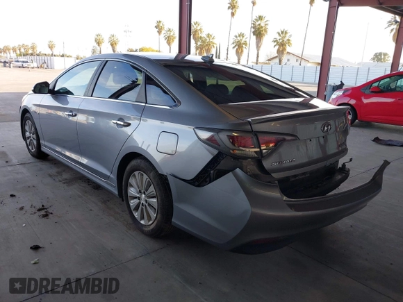 2016 Hyundai Sonata Hybrid SE with VIN KMHE24L19GA041755, listed as a IAAI auction lot 41836917 with 109,863 mi miles. Bid and sale history available at carsss.com. Image 3.