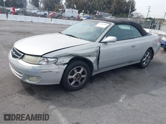 2001 Toyota Solara SE with VIN 2T1FF28PX1C471926, listed as a IAAI auction lot 41692400 with 244,564 mi miles and . Bid and sale history available at carsss.com. Image 2.