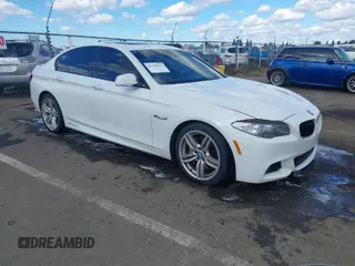 2013 BMW 5 Series 550i with VIN WBAFR9C55DDX79824, listed as a IAAI auction lot 41703036 with 107,166 mi miles and . Bid and sale history available at carsss.com. Image 1.