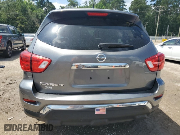 2018 Nissan Pathfinder SV with VIN 5N1DR2MN6JC622252, listed as a Copart auction lot 60761295 with 54,290 mi miles and Salvage title. Bid and sale history available at DreamBid. Image 6.