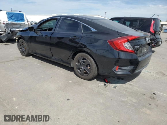 2018 Honda Civic LX with VIN 2HGFC2F54JH523052, listed as a Copart auction lot 52910375 with 147,550 mi miles and Salvage Title. Bid and sale history available at carsss.com. Image 2.