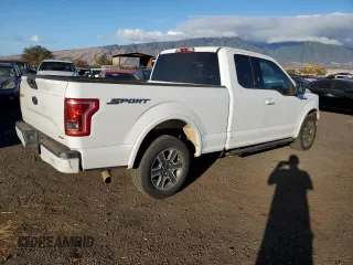 2016 Ford F-150 XL with VIN 1FTEX1CF3GKD97614, listed as a Copart auction lot 80098174 with 33,837 mi miles and Salvage Title. Bid and sale history available at carsss.com. Image 3.