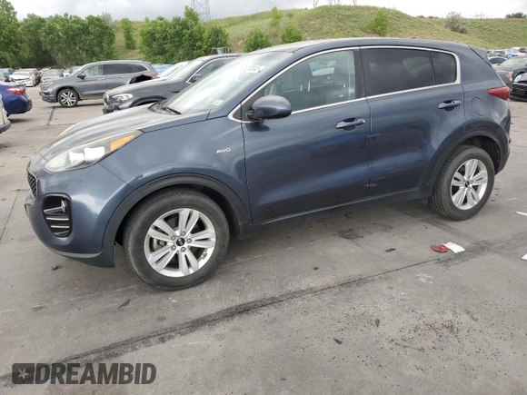 2017 Kia Sportage LX z VIN KNDPMCAC9H7275589, wystawiony jako Copart lot #61273045 z przebiegiem 182 683 mil mil oraz Czysty tytuł • Clean title. Historia ofert i sprzedaży dostępna na DreamBid. Obrazek 1.