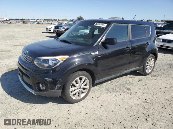 2018 Kia Soul + with VIN KNDJP3A50J7538623, listed as a Copart auction lot 52005705 with 60,938 mi miles and Salvage Title. Bid and sale history available at DreamBid. Image 1.