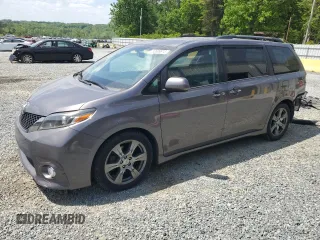 2017 Toyota Sienna SE с VIN 5TDXZ3DC5HS857840, выставлен на аукционе Copart как лот 53699815 с пробегом 67 424 миль миль и Списание • Salvage title. История ставок и продаж доступна на DreamBid. Изображение 1.