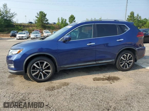 2017 Nissan Rogue SV with VIN 5N1AT2MV2HC858198, listed as a Copart auction lot 56589885 with 77,258 mi miles and Salvage title. Bid and sale history available at DreamBid. Image 1.