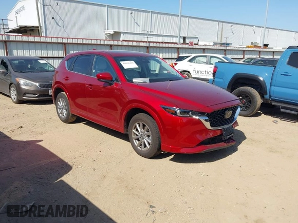 2025 Mazda CX-5 2.5 S Preferred Package with VIN JM3KFBCL4S0586351, listed as a IAAI auction lot 42026408 with 8,466 mi miles. Bid and sale history available at carsss.com. Image 1.