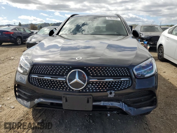 2022 Mercedes-Benz GLC 300 with VIN W1N0G8EB6NV346092, listed as a Copart auction lot 47623335 with 24,064 mi miles and Clean Title. Bid and sale history available at DreamBid. Image 5.