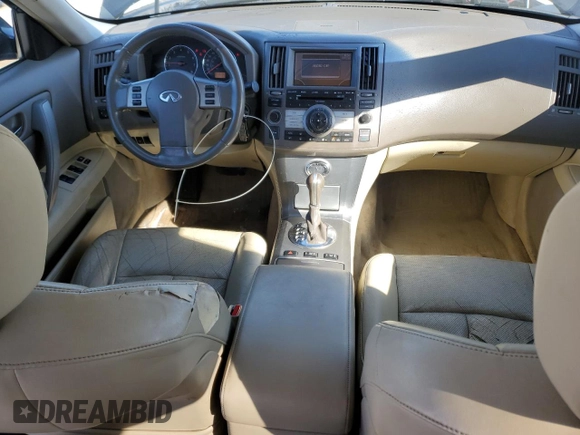 2007 Infiniti FX with VIN JNRAS08W07X202118, listed as a Copart auction lot 49879125 with 313,136 mi miles and Salvage title. Bid and sale history available at DreamBid. Image 8.