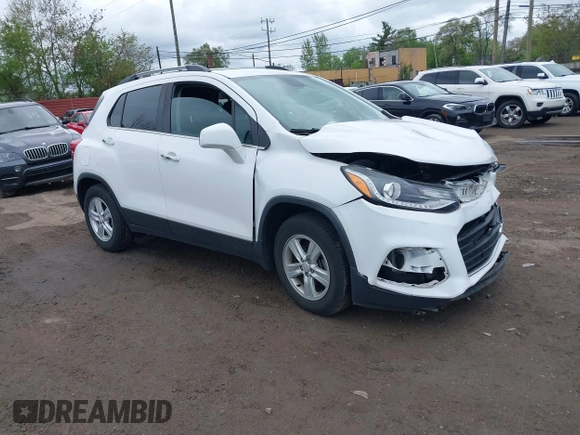 2020 Chevrolet Trax LT with VIN 3GNCJLSB9LL143621, listed as a IAAI auction lot 42253775 with 63,822 mi miles and . Bid and sale history available at DreamBid. Image 1.