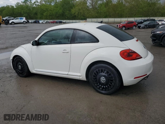 2014 Volkswagen Beetle 2.5L w/Sun with VIN 3VWJP7AT9EM602575, listed as a Copart auction lot 55383965 with 130,525 mi miles and Salvage Title. Bid and sale history available at DreamBid. Image 2.