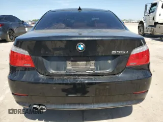 2008 BMW 5 Series 535i with VIN WBANW135X8CZ75971, listed as a Copart auction lot 52497715 with 61,050 mi miles and Salvage Title. Bid and sale history available at carsss.com. Image 6.