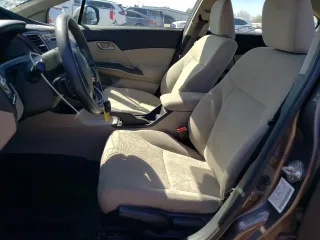2013 Honda Civic Sdn LX with VIN 2HGFB2F50DH517143, listed as a Copart auction lot 50050555 with 57,917 mi miles and Salvage Title. Bid and sale history available at carsss.com. Image 7.