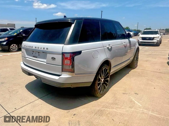 2016 Land Rover Range Rover Supercharged with VIN SALGS2EF4GA317214, listed as a Copart auction lot 66235675 with 105,629 mi miles and Clean title. Bid and sale history available at DreamBid. Image 4.