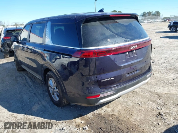 2023 Kia Carnival LX with VIN KNDNB4H31P6278029, listed as a IAAI auction lot 41381123 with 70,200 mi miles. Bid and sale history available at carsss.com. Image 3.