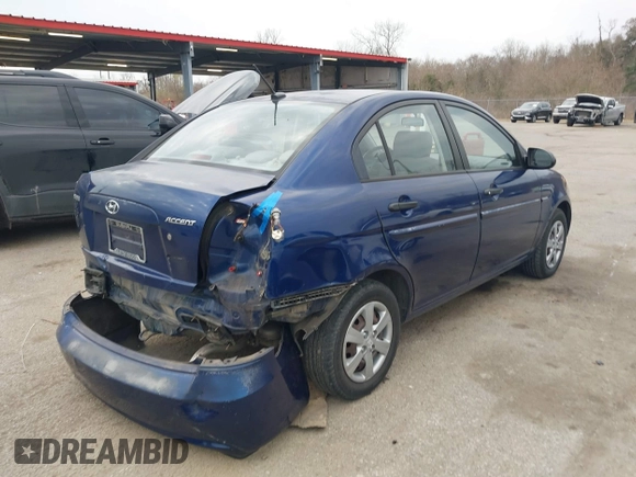 2009 Hyundai Accent Auto GLS with VIN KMHCN46C29U298298, listed as a IAAI auction lot 41568338 with 97,130 mi miles. Bid and sale history available at carsss.com. Image 4.
