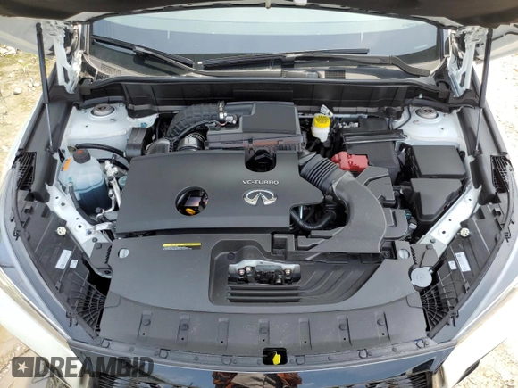 2023 Infiniti QX50 Sport with VIN 3PCAJ5FA4PF121110, listed as a Copart auction lot 65622154 with 9,708 mi miles and Salvage title. Bid and sale history available at DreamBid. Image 12.