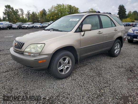 2002 Lexus RX 300 with VIN JTJHF10U920277790, listed as a Copart auction lot 76418144 with 206,387 mi miles and Salvage Title. Bid and sale history available at carsss.com. Image 1.