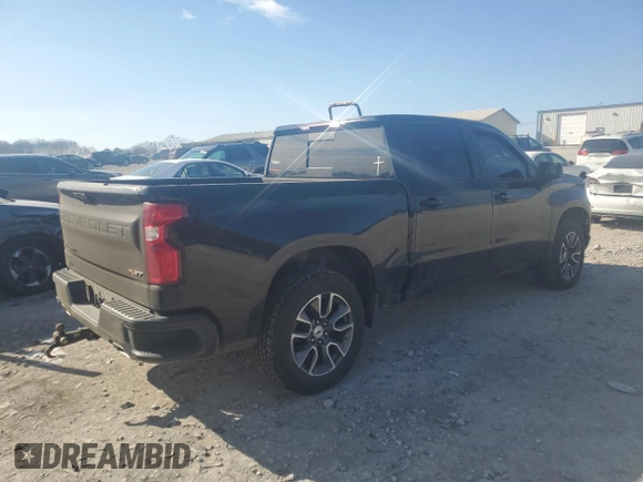 2023 Chevrolet Silverado 1500 RST with VIN 1GCUDEE87PZ198647, listed as a Copart auction lot 42181405 with 55,906 mi miles and Salvage Title. Bid and sale history available at DreamBid. Image 3.