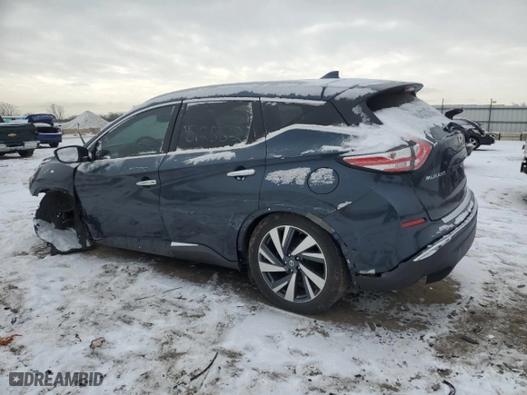 2017 Nissan Murano Platinum with VIN 5N1AZ2MH2HN150241, listed as a Copart auction lot 41864925 with 0 mi miles and Salvage Title. Bid and sale history available at carsss.com. Image 2.