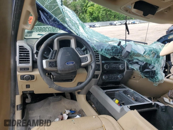 2017 Ford F-250 Lariat z VIN 1FT7W2BT4HEB74233, wystawiony jako Copart lot #55230605 z przebiegiem Nie podano mil oraz Szkoda całkowita • Salvage title. Historia ofert i sprzedaży dostępna na DreamBid. Obrazek 8.