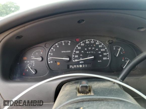 2002 Ford Ranger XL Fleet with VIN 1FTYR44U52PA71654, listed as a Copart auction lot 61395215 with 193,722 mi miles and Salvage title. Bid and sale history available at DreamBid. Image 9.