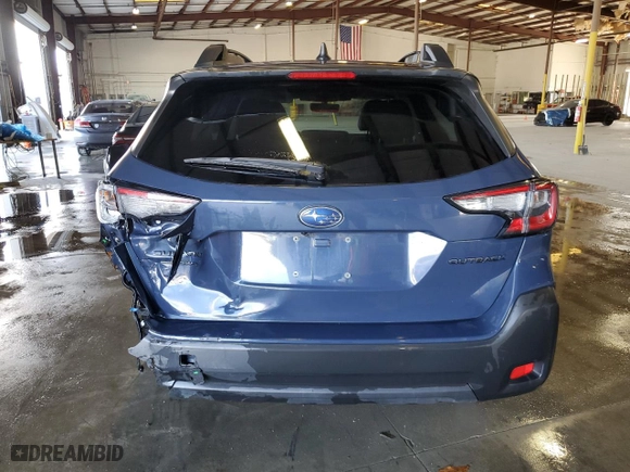 2023 Subaru Outback Onyx Edition with VIN 4S4BTAJC4P3125702, listed as a Copart auction lot 44706185 with 38,333 mi miles and Salvage Title. Bid and sale history available at carsss.com. Image 6.