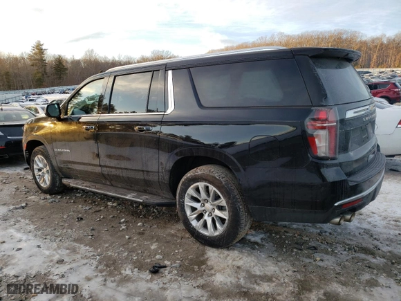 2024 Chevrolet Suburban Premier with VIN 1GNSKFKDXRR129773, listed as a Copart auction lot 42717415 with 39,657 mi miles and Clean Title. Bid and sale history available at carsss.com. Image 2.