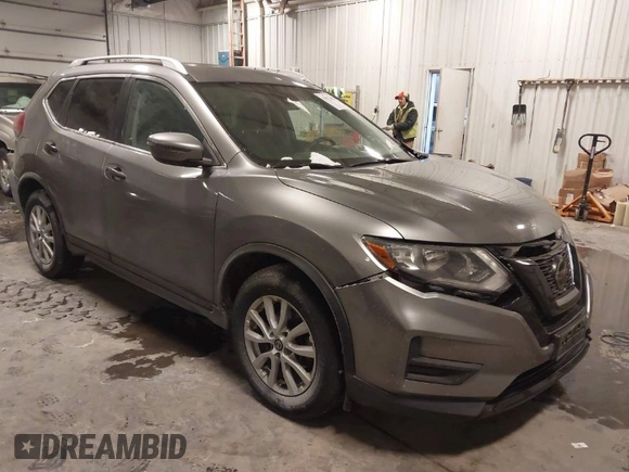 2019 Nissan Rogue SV with VIN KNMAT2MV6KP555655, listed as a IAAI auction lot 41572908 with 80,030 mi miles and . Bid and sale history available at carsss.com. Image 1.